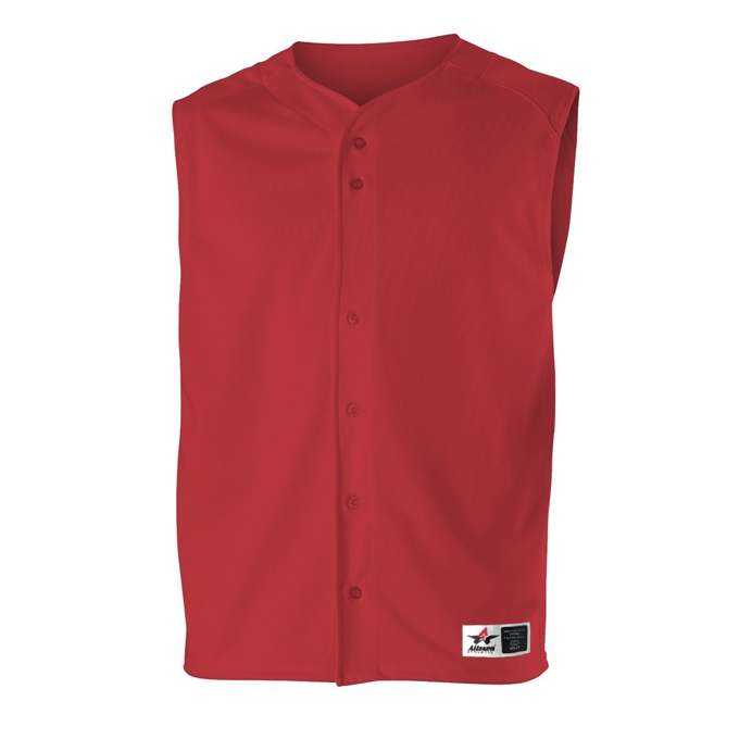 Alleson Athletic 52MVY Youth Baseball Vest - Red - HIT a Double - 1