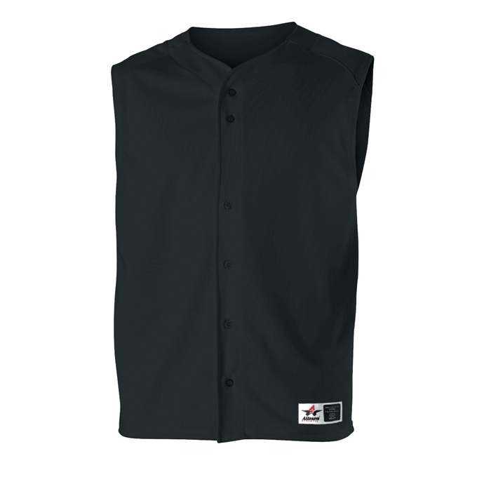 Alleson Athletic 52MV Adult Baseball Vest - Black - HIT a Double - 1