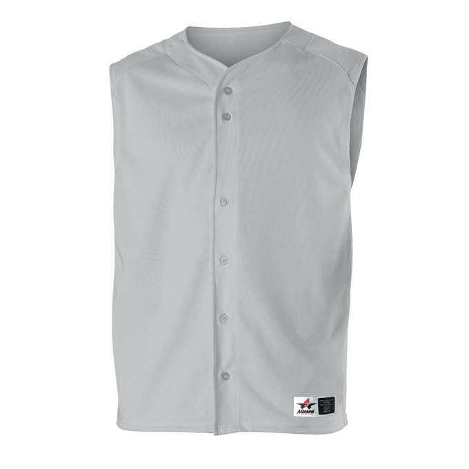 Alleson Athletic 52MV Adult Baseball Vest - Grey - HIT a Double - 1