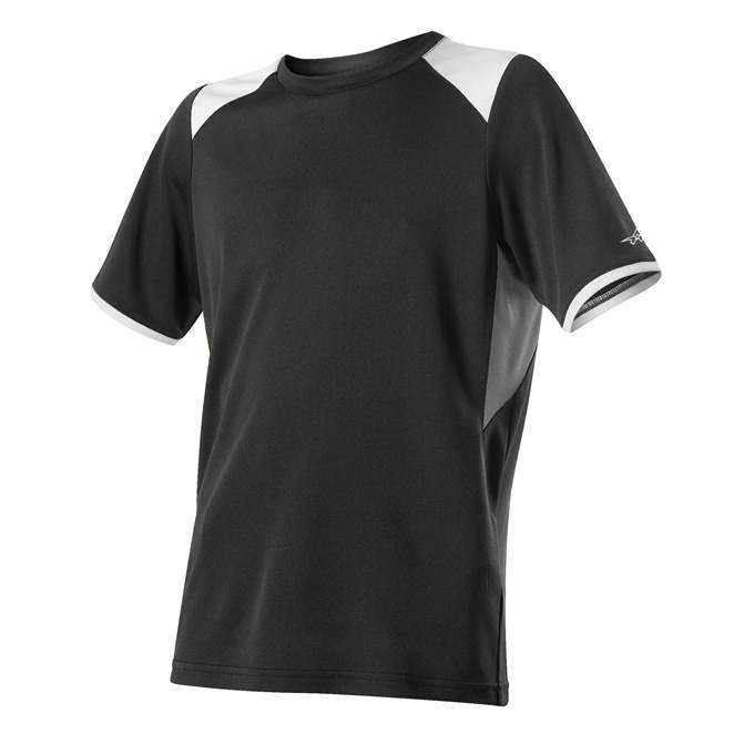 Alleson Athletic 530CJY Youth Baseball Crew Neck Jersey - Black Grey White - HIT a Double - 1