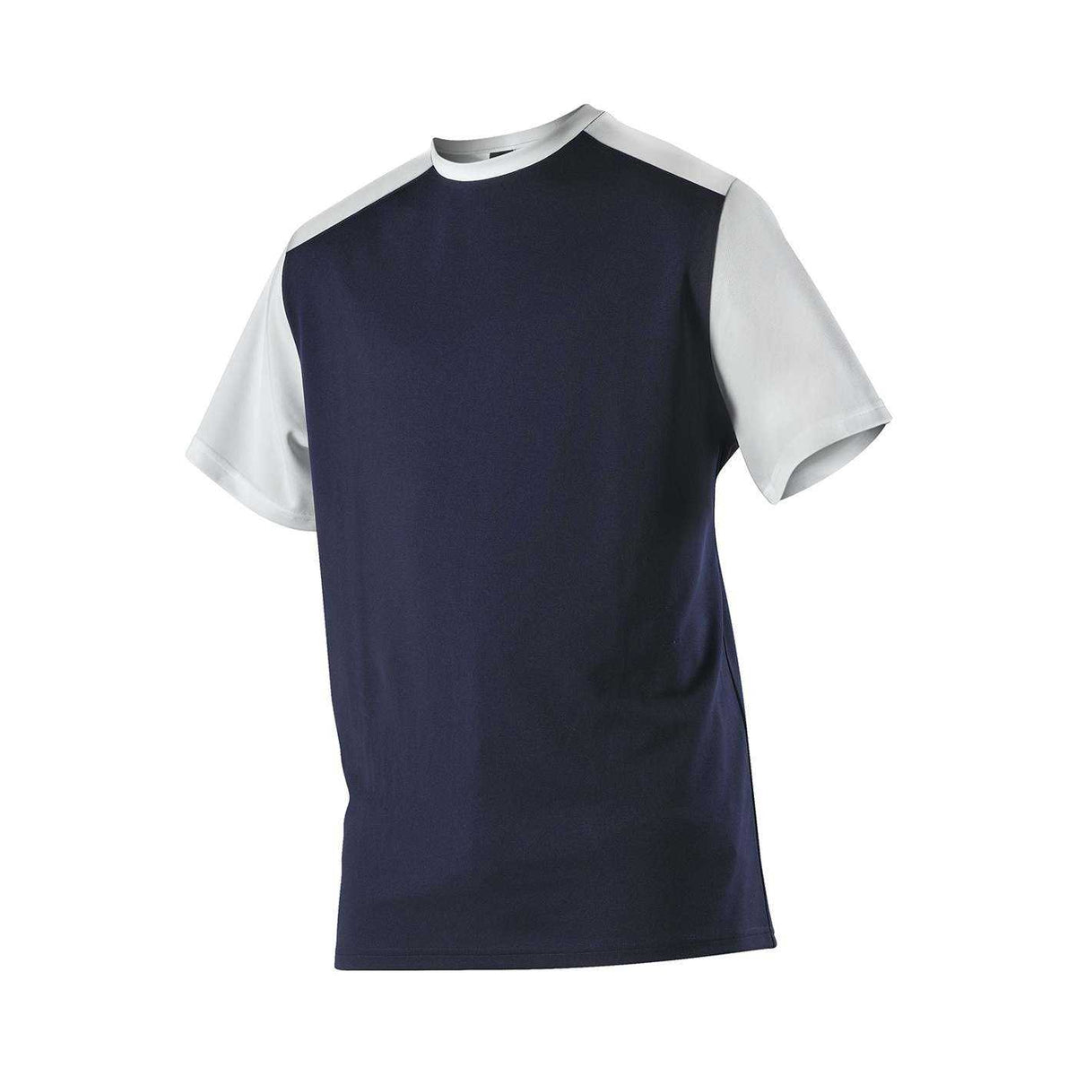 Alleson Athletic 532CJY Youth Crew Neck Baseball Jersey - Navy White - HIT a Double - 1