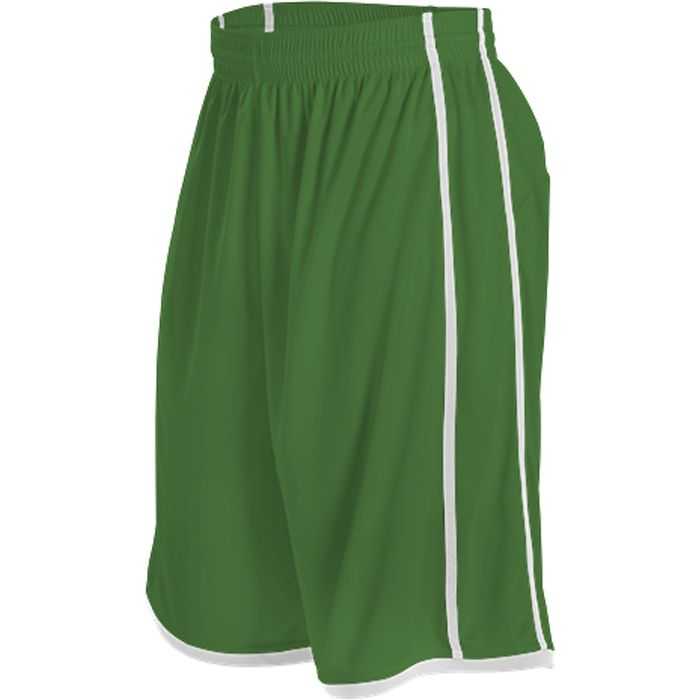 Alleson Athletic 535PY Youth Basketball Short - Kelly White - HIT a Double - 1