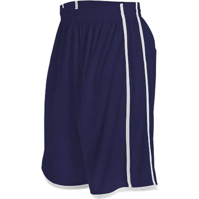Alleson Athletic 535PY Youth Basketball Short - Navy White - HIT a Double - 1