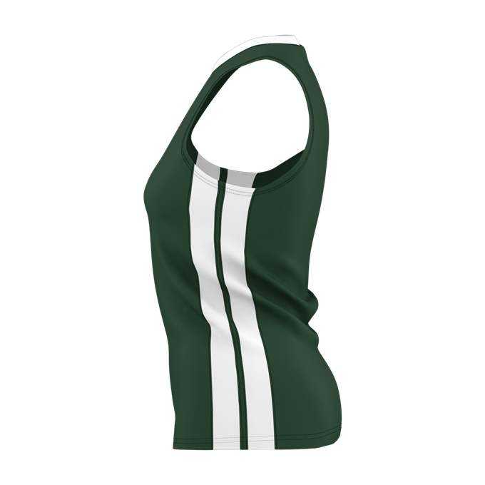 Alleson Athletic 538JW Womens Single Ply Basketball Jersey - Forest White - HIT a Double - 2