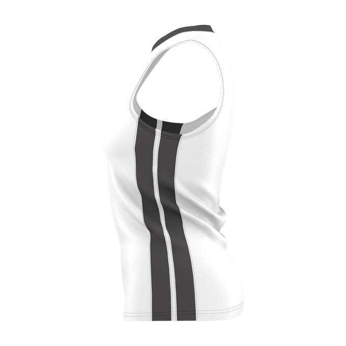 Alleson Athletic 538JW Womens Single Ply Basketball Jersey - White Charcoal - HIT a Double - 2