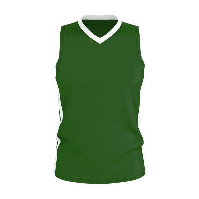Alleson Athletic 538JY Youth Single Ply Basketball Jersey - Kelly White - HIT a Double - 1