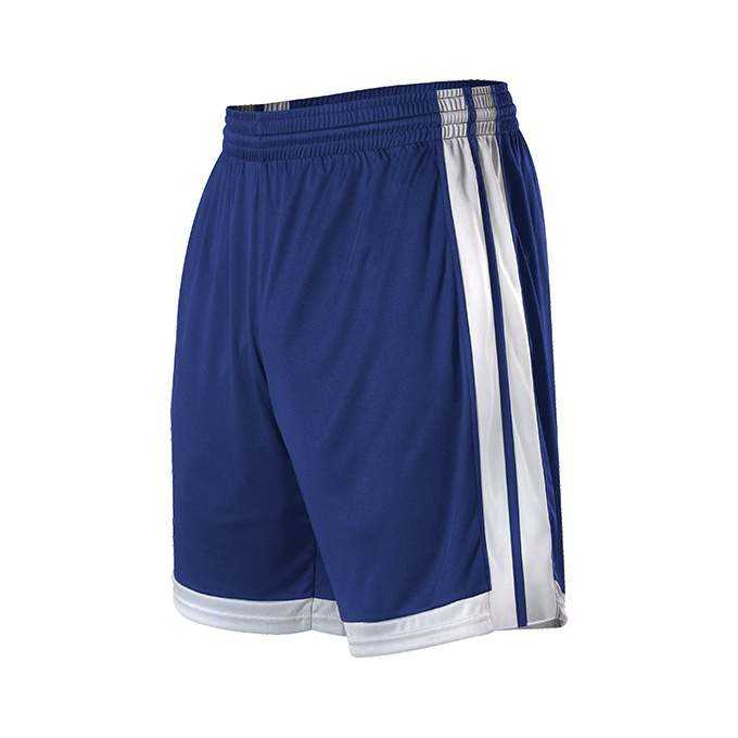 Alleson Athletic 538PW Womens Single Ply Basketball Short - Navy White - HIT a Double - 1
