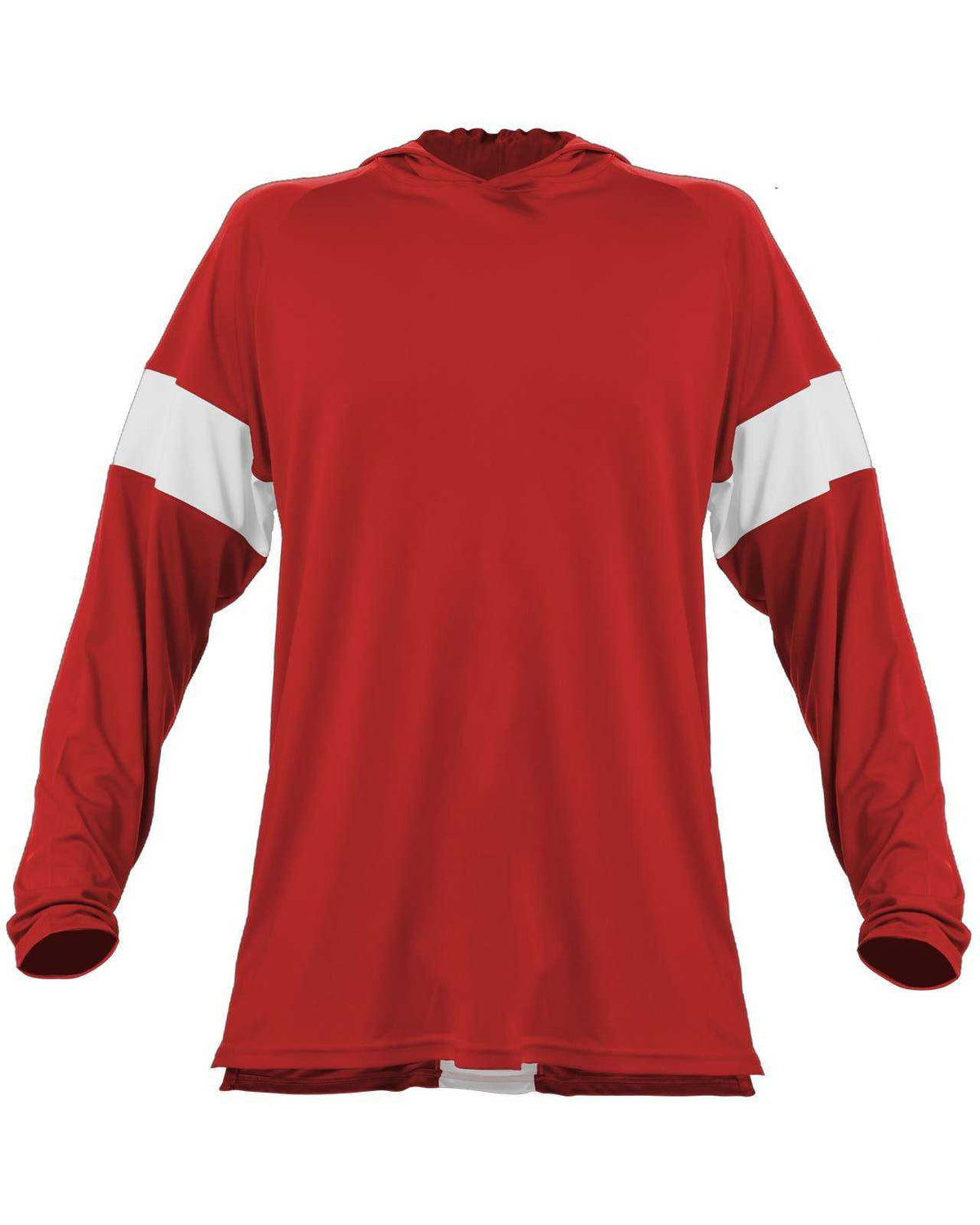 Alleson Athletic 545LSY Contender Youth Long Sleeve Shooter Shirt - Red White - HIT a Double - 1