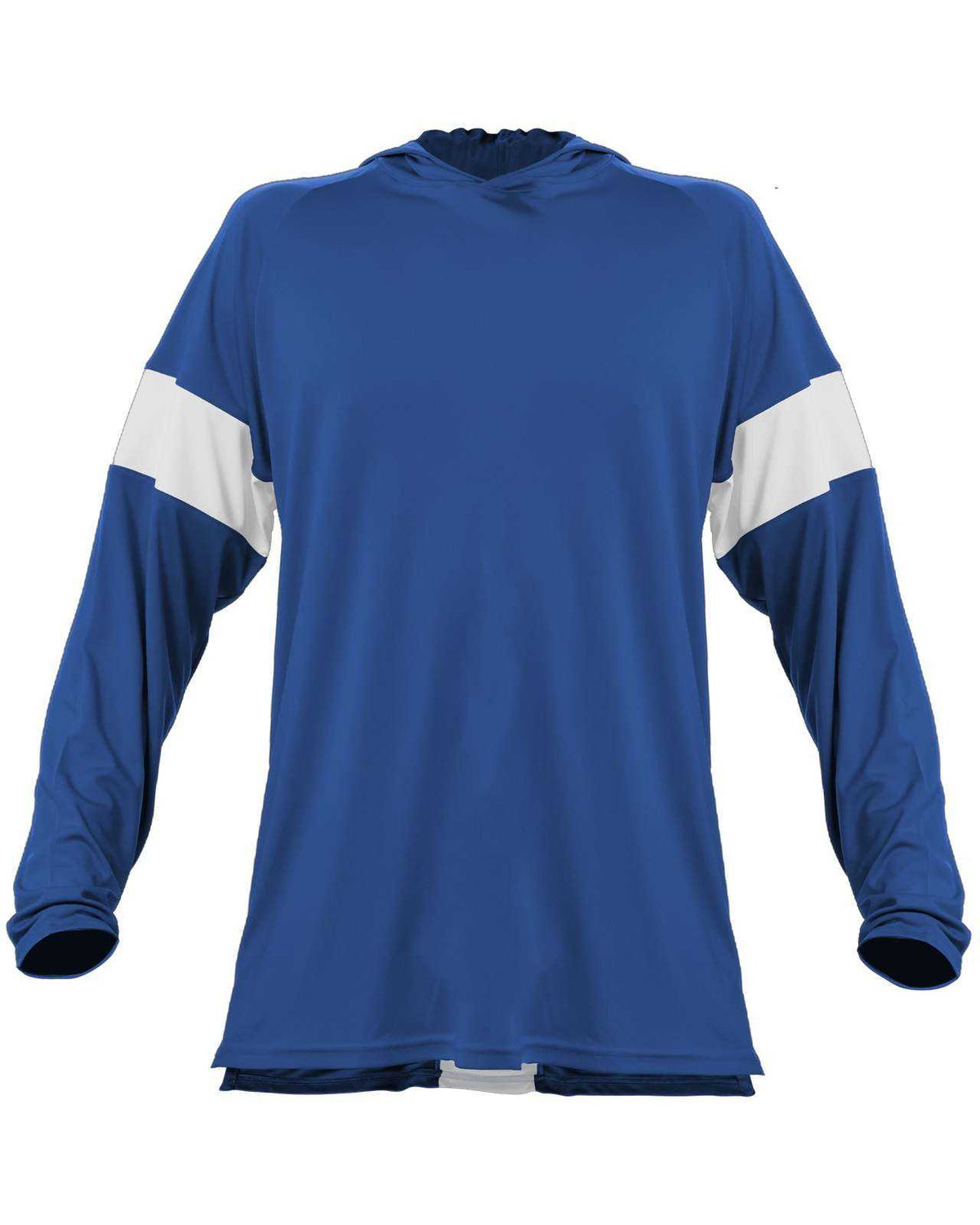Alleson Athletic 545LSY Contender Youth Long Sleeve Shooter Shirt - Royal White - HIT a Double - 1
