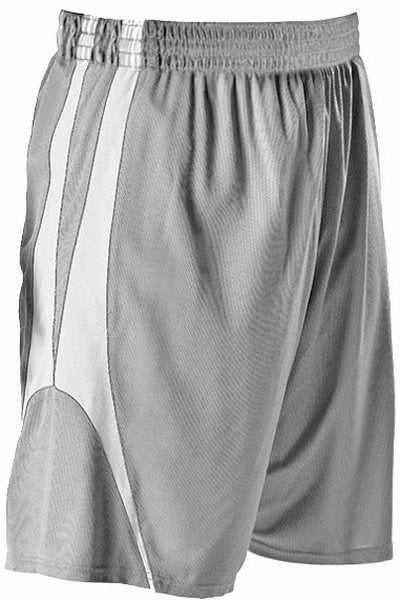 Alleson Athletic 54MMPY Youth Reversible Basketball Short - Charcoal White - HIT a Double - 1