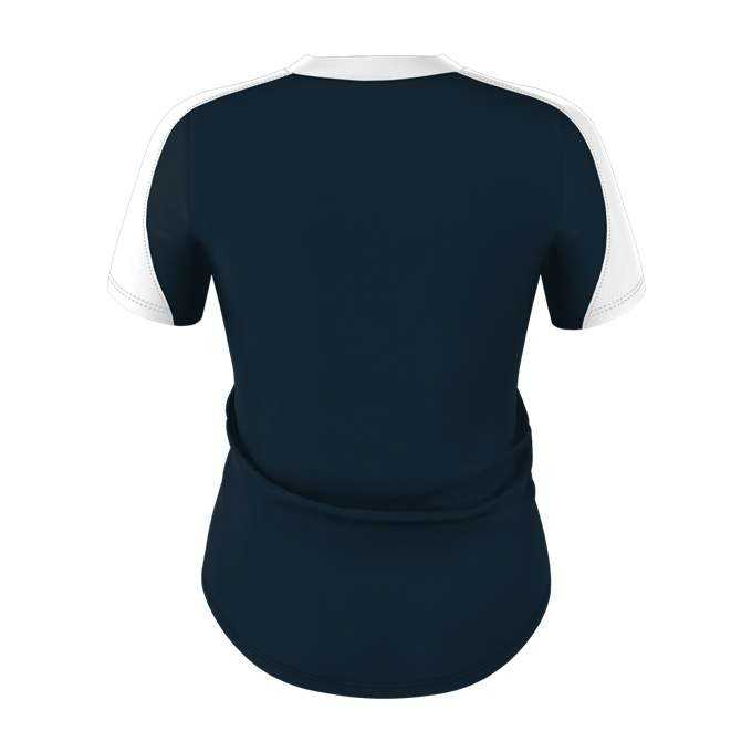 Alleson Athletic 558VW Womens V Neck Fastpitch Jersey - Navy White - HIT a Double - 3
