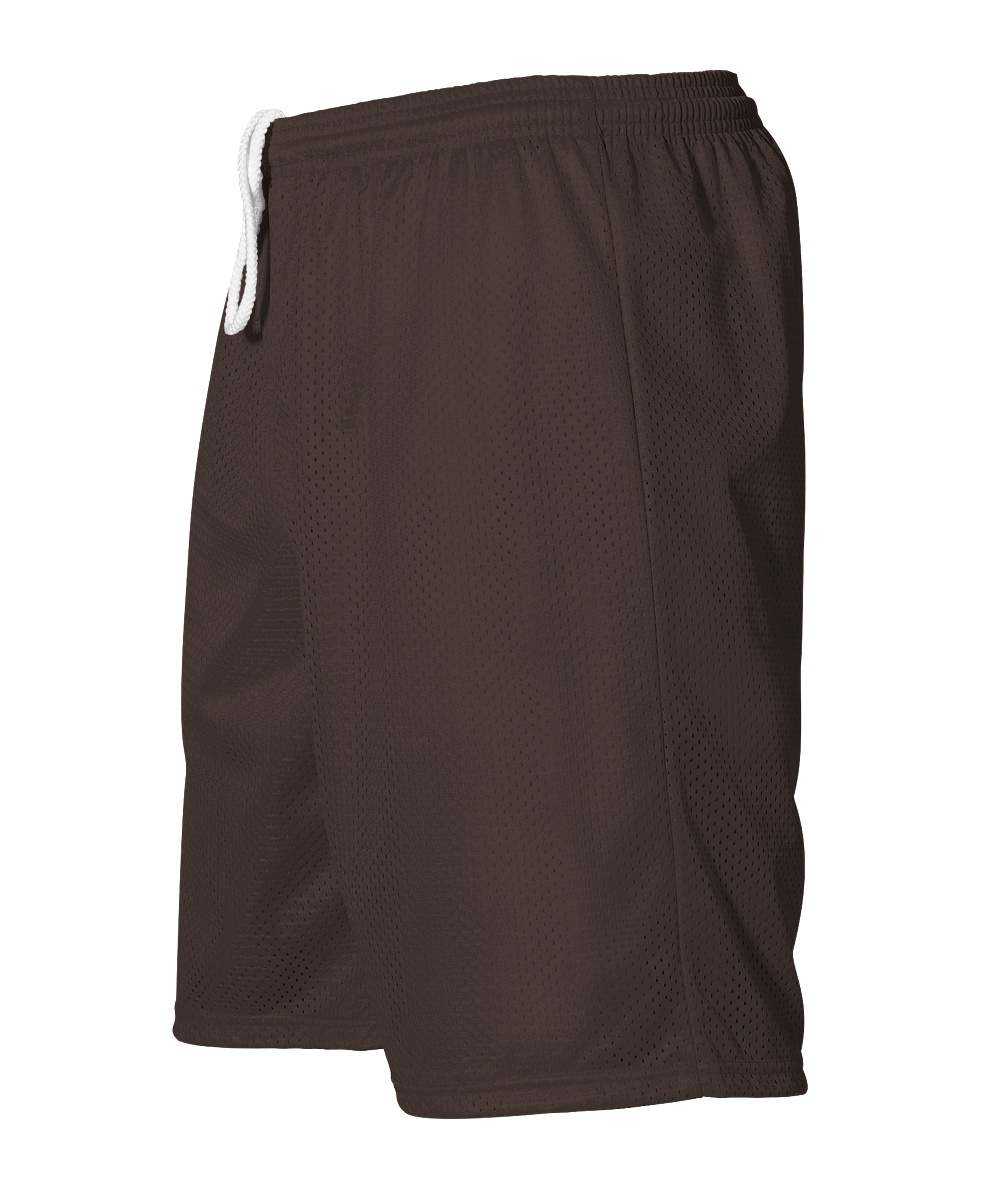 Alleson Athletic 566PY Youth Extreme Mesh Unisex Short - Brown - HIT a Double - 1
