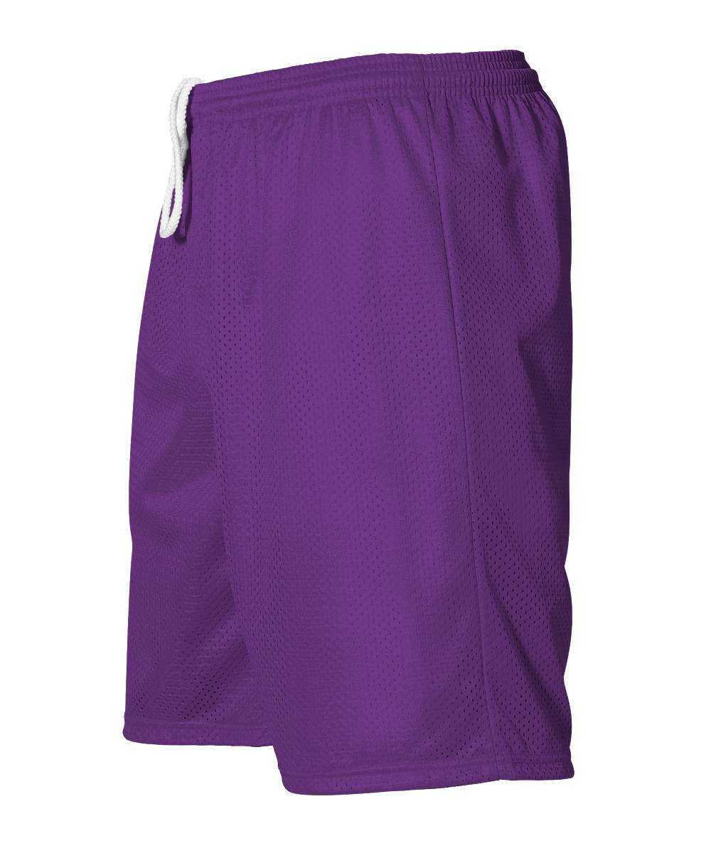 Alleson Athletic 566PY Youth Extreme Mesh Unisex Short - Purple - HIT a Double - 1