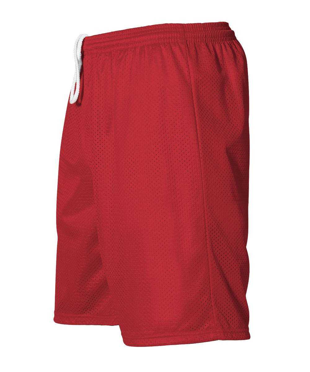 Alleson Athletic 566PY Youth Extreme Mesh Unisex Short - Scarlet - HIT a Double - 1