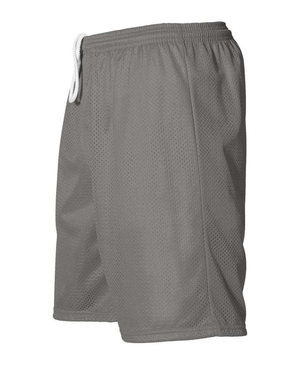 Alleson Athletic 566PY Youth Extreme Mesh Unisex Short - Silver - HIT a Double - 1