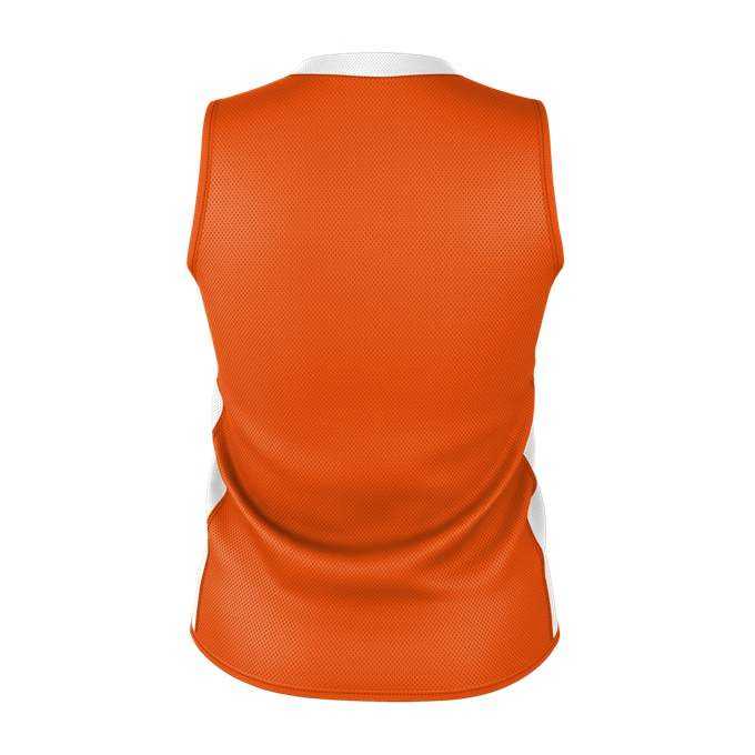 Alleson Athletic 589RSPW Womens Single Ply Reversible Jersey - Burnt Orange White - HIT a Double - 3