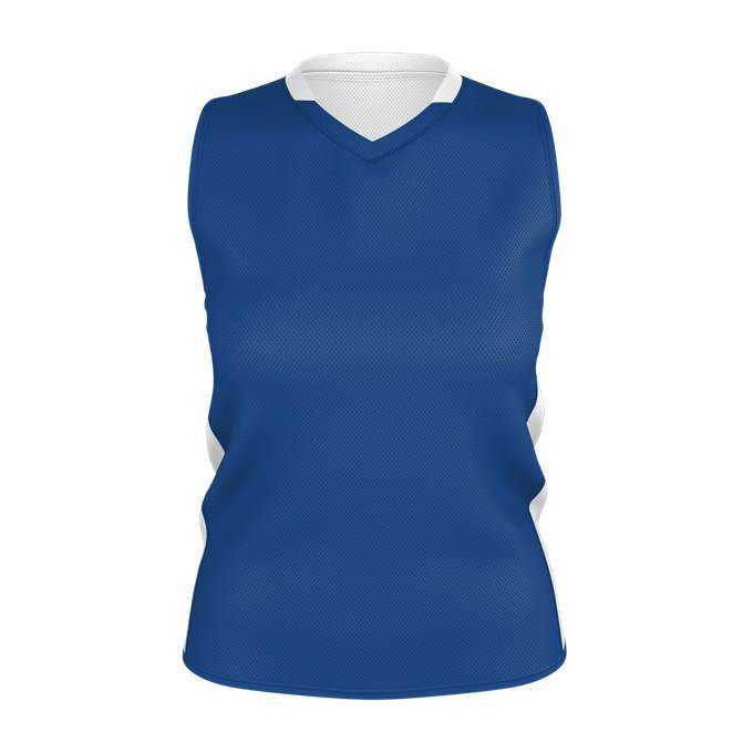 Alleson Athletic 589RSPW Womens Single Ply Reversible Jersey - Royal White - HIT a Double - 1