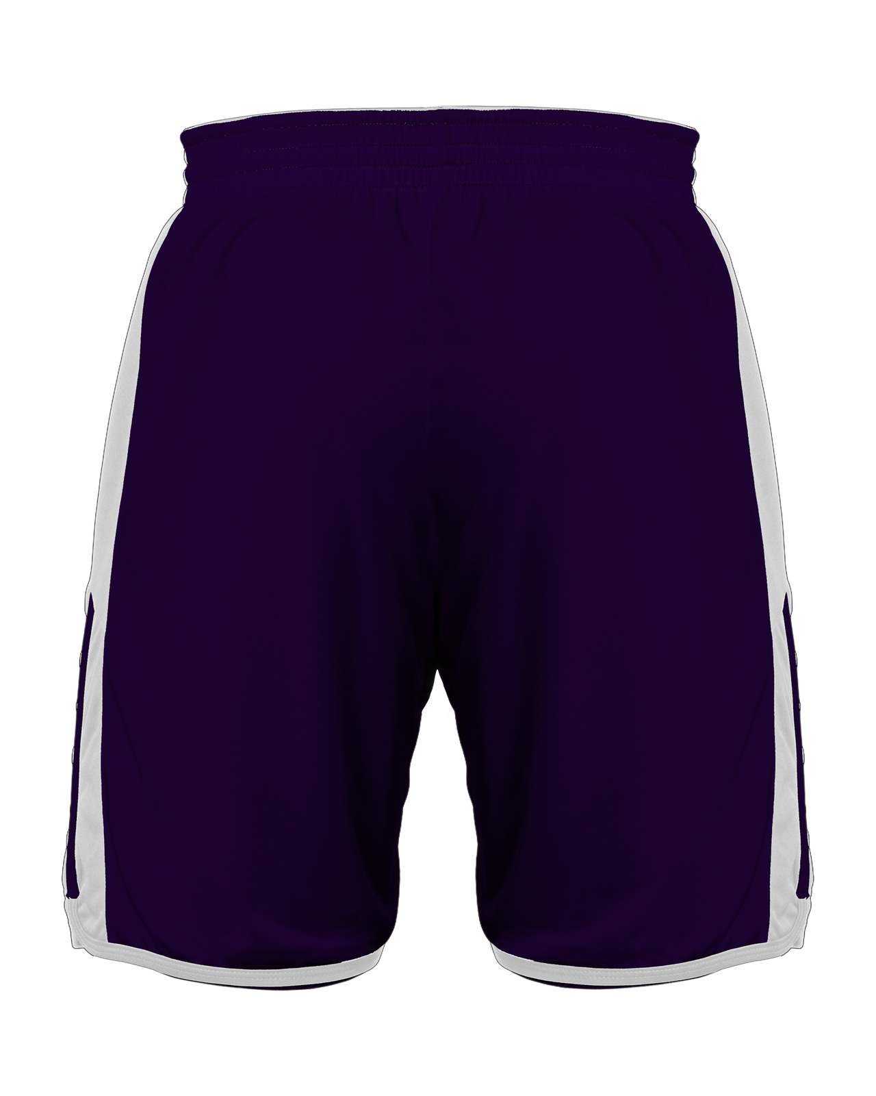 Alleson Athletic 590PSPY Reversible Crossover Youth Jersey - Purple White - HIT a Double - 1