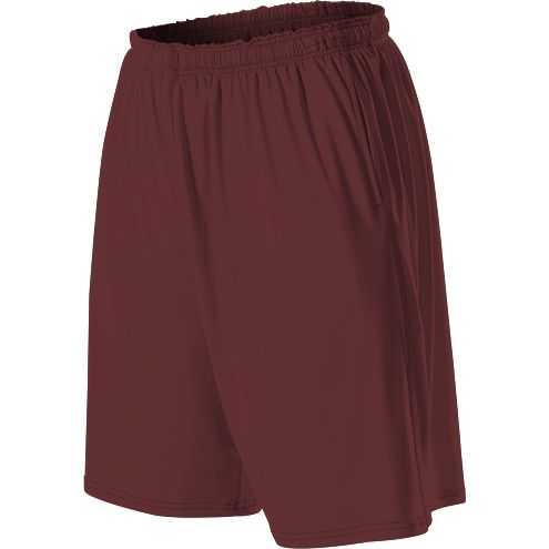 Alleson Athletic 598KPPY Youth Training Short with Pockets - Maroon - HIT a Double - 1