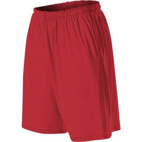 Alleson Athletic 598KPPY Youth Training Short with Pockets - Scarlet - HIT a Double - 1