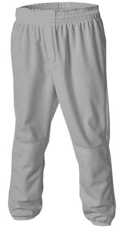 Alleson Athletic 604PDK2 Adult Pull Up Baseball Pant - Gray - HIT a Double - 1