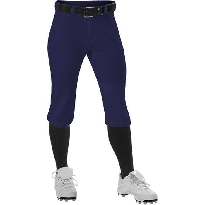 Alleson Athletic 605PKNW Women's Fastpitch Knicker Pant - Navy - HIT a Double - 1