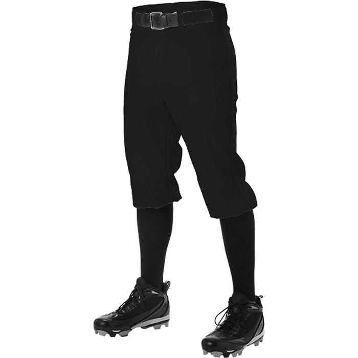 Alleson Athletic 605PKNY Youth Baseball Knicker Pant - Black - HIT a Double - 1