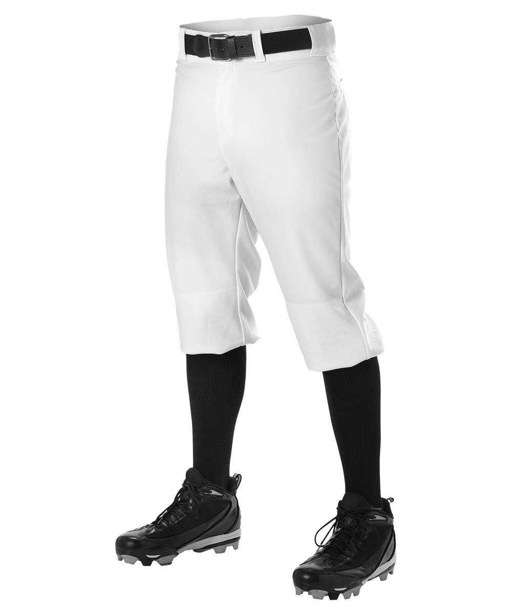 Alleson Athletic 605PKNY Youth Baseball Knicker Pant - White - HIT a Double - 1