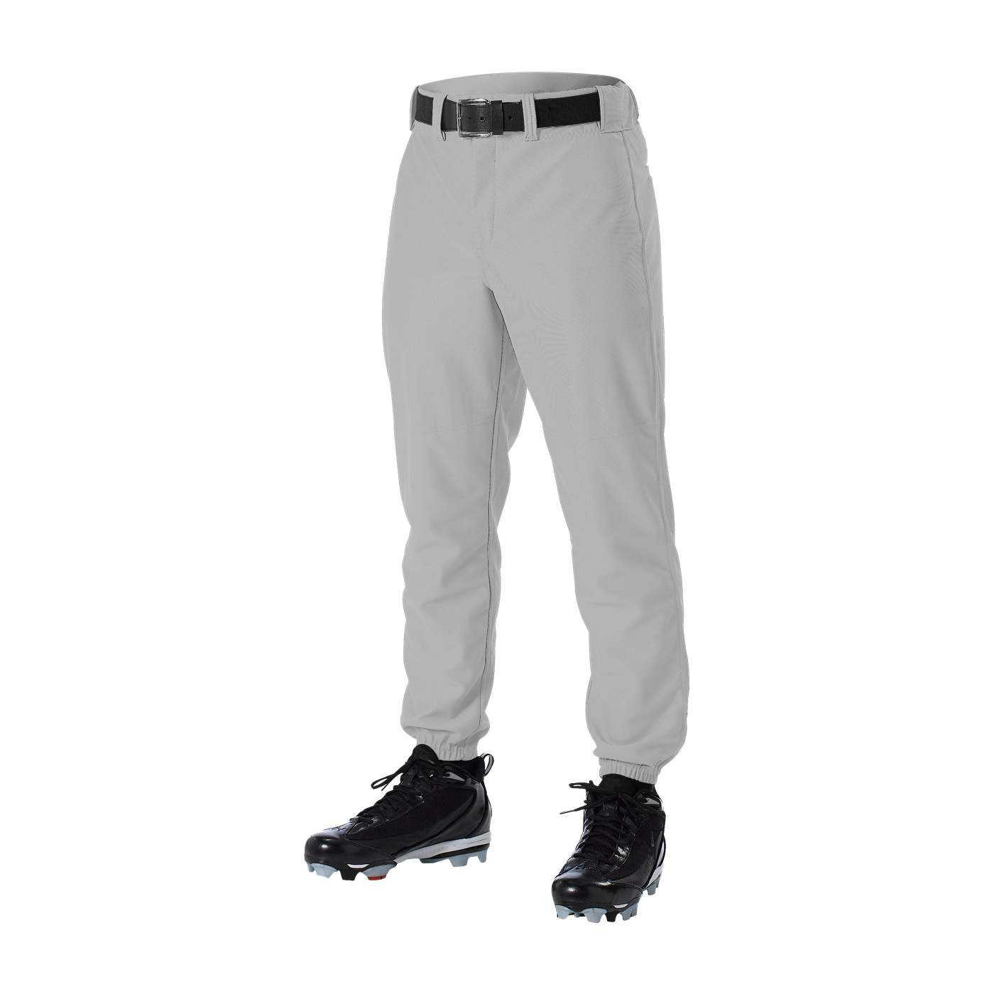 Alleson Athletic 605PY Youth Baseball Pant - Gray - HIT a Double - 1
