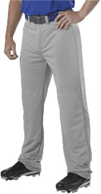 Alleson Athletic 605WAP Adult Adjustable Inseam Baseball Pant - Gray - HIT a Double - 1