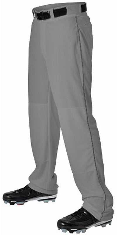 Alleson Athletic 605WLB Adult Baseball Pant with Braid - Charcoal Black - HIT a Double - 1