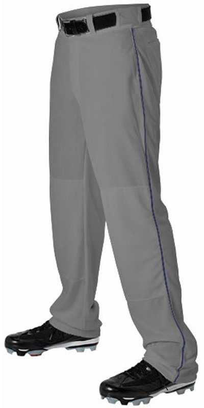 Alleson Athletic 605WLB Adult Baseball Pant with Braid - Charcoal Navy - HIT a Double - 1