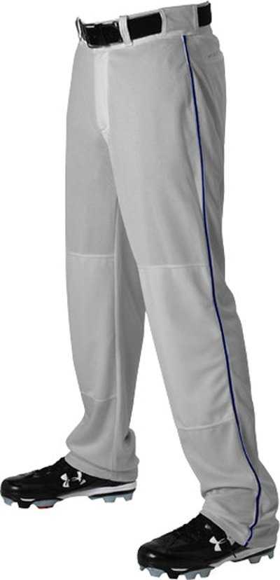 Alleson Athletic 605WLB Adult Baseball Pant with Braid - Gray Navy - HIT a Double - 1