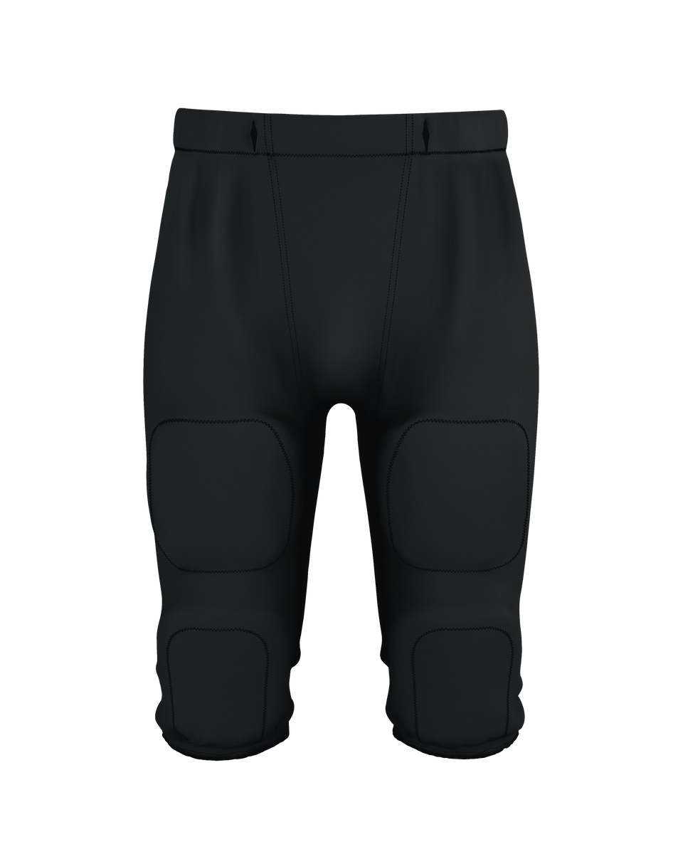 Alleson Athletic 610RUS Adult Interception Football Pant Pads Not Included - Black - HIT a Double - 1