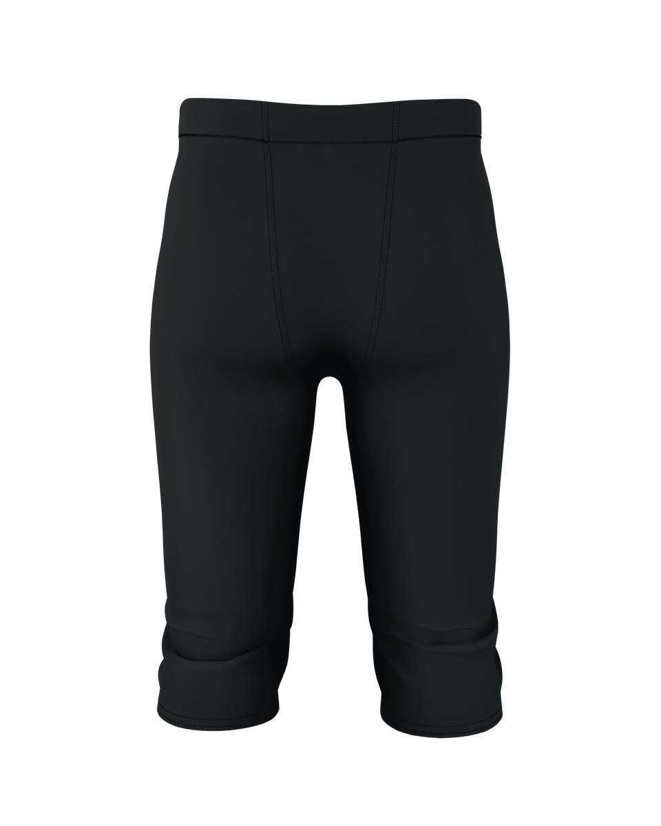Alleson Athletic 610RUS Adult Interception Football Pant Pads Not Included - Black - HIT a Double - 3