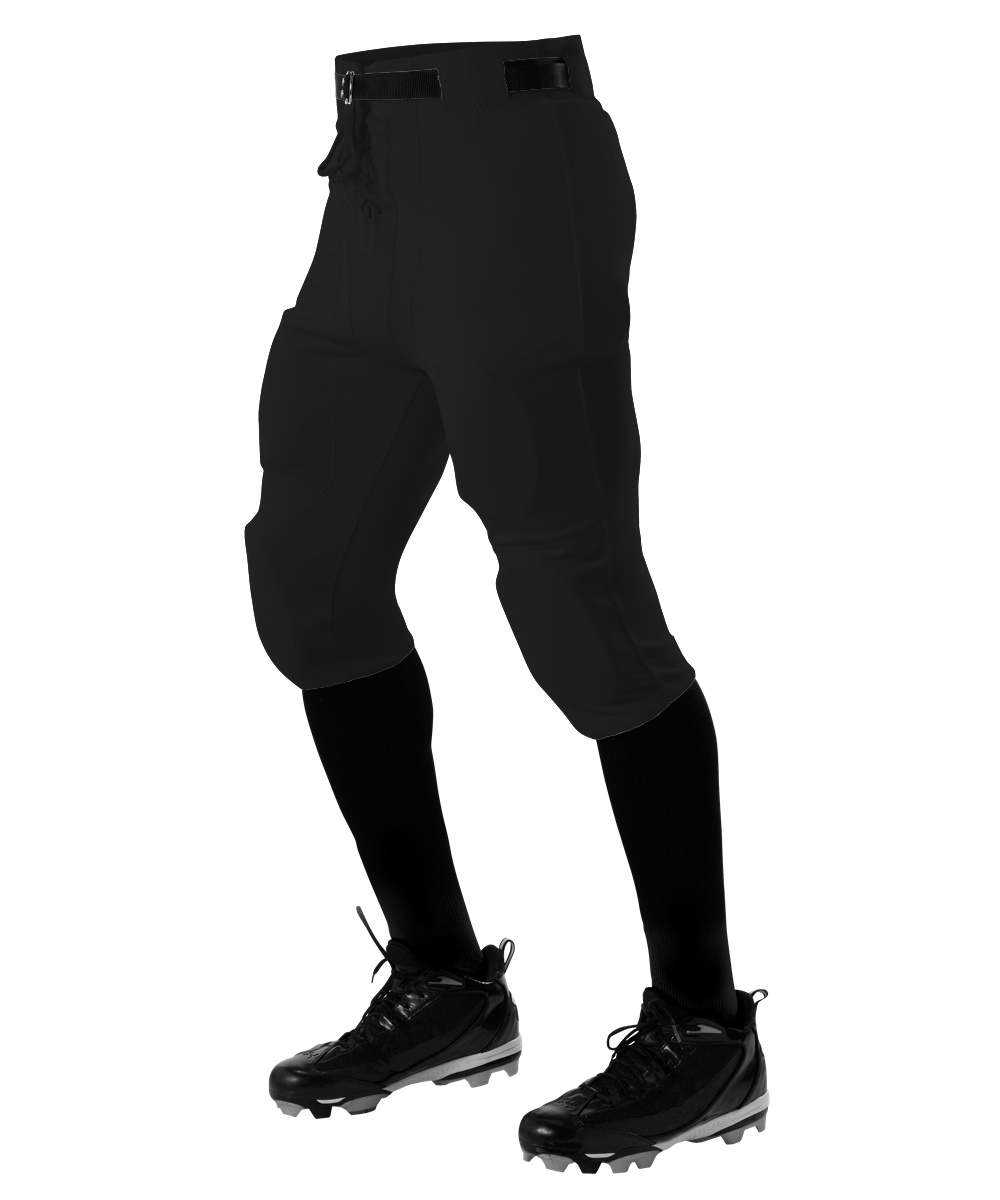 Alleson Athletic 610SLY Youth Practice Football Pant Pads Not Included - Black - HIT a Double - 1