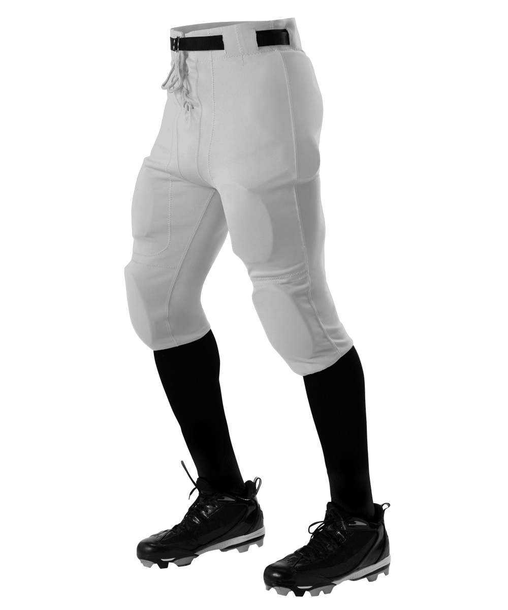 Alleson Athletic 610SLY Youth Practice Football Pant Pads Not Included - Gray - HIT a Double - 1