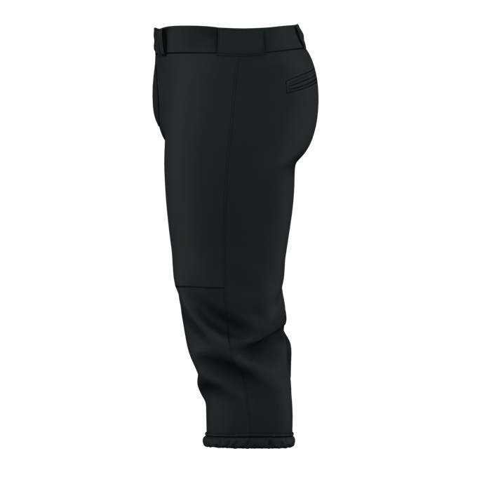 Alleson Athletic 615PSG Girls Belted Speed Premium Fastpitch Pant - Black - HIT a Double - 3