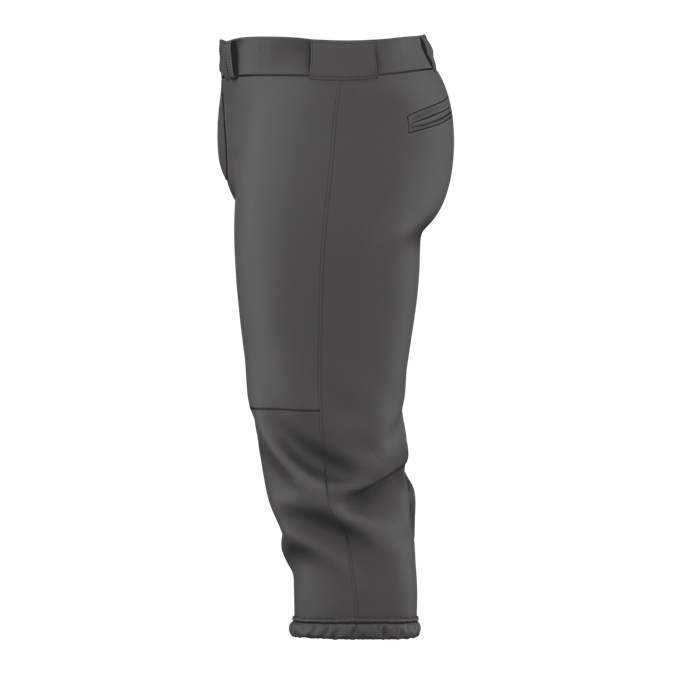 Alleson Athletic 615PSG Girls Belted Speed Premium Fastpitch Pant - Charcoal Solid - HIT a Double - 2