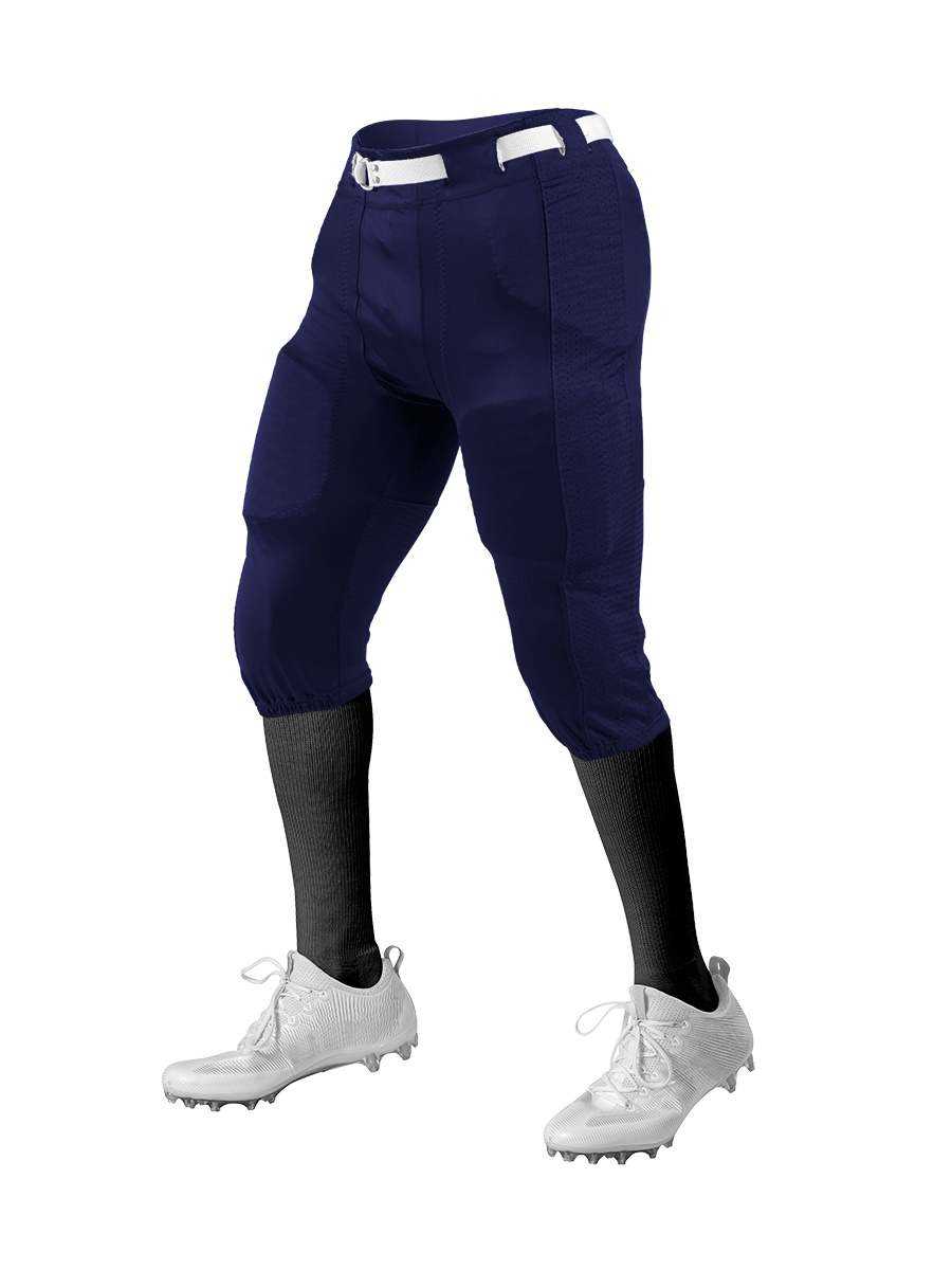 Alleson Athletic 650SLA Adult Press Football Pant Pads Not Included - Navy Navy - HIT a Double - 1