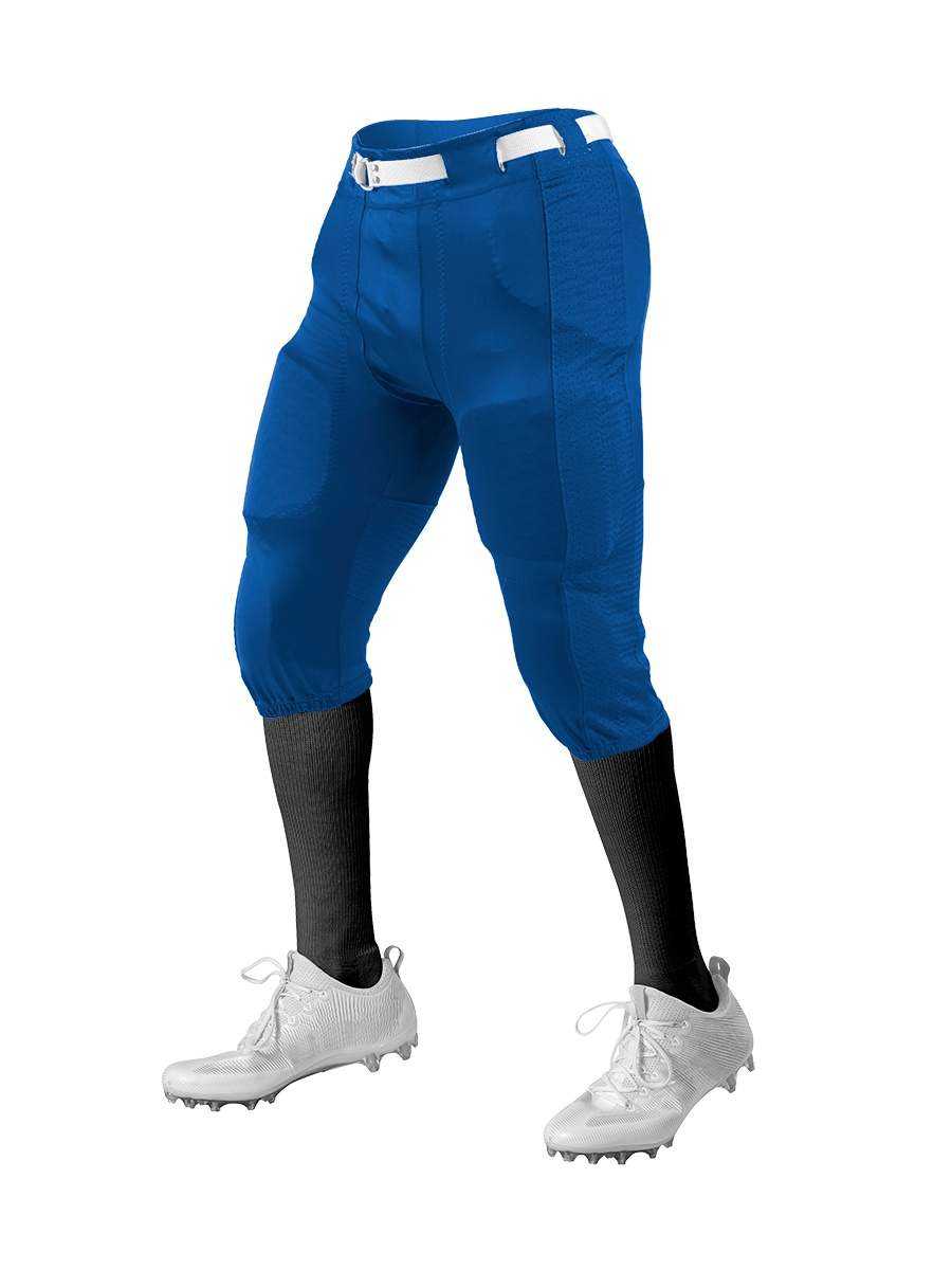 Alleson Athletic 650SLA Adult Press Football Pant Pads Not Included - Royal Royal - HIT a Double - 1
