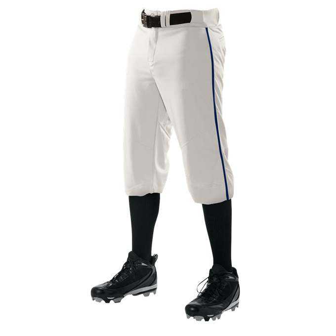 Alleson Athletic 655PKBY Youth Crush Knicker Braided Pant - White Royal - HIT a Double - 1