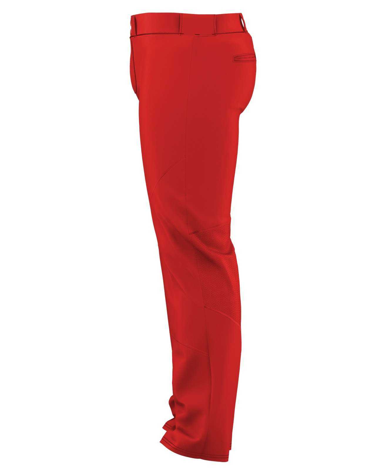 Alleson Athletic 655WLPY Adult Crush Premier Baseball Pant - Red - HIT a Double - 1