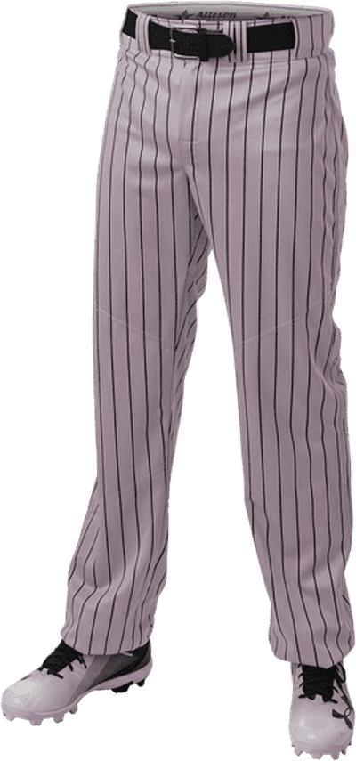 Alleson Athletic 655WPNY Youth Crush Pinstripe Pant - Gray Black