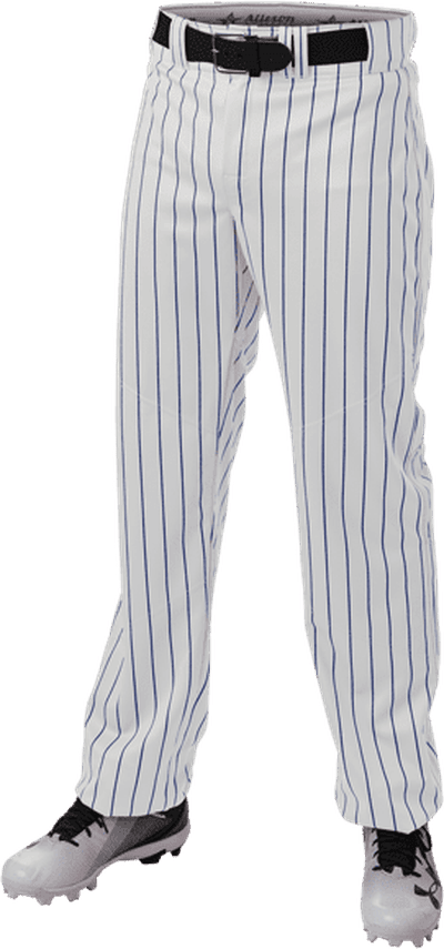 Alleson Athletic 655WPNY Youth Crush Pinstripe Pant - White Royal