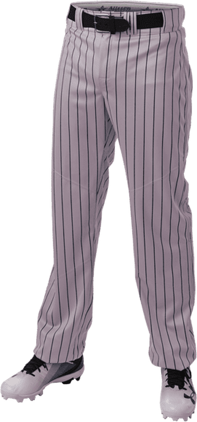 Alleson Athletic 655WPN Crush Pinstripe Pant - Gray Navy