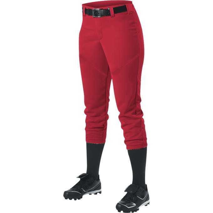 Alleson Athletic 655W Women&#39;s Crush Knicker Pant - Red - HIT a Double - 1