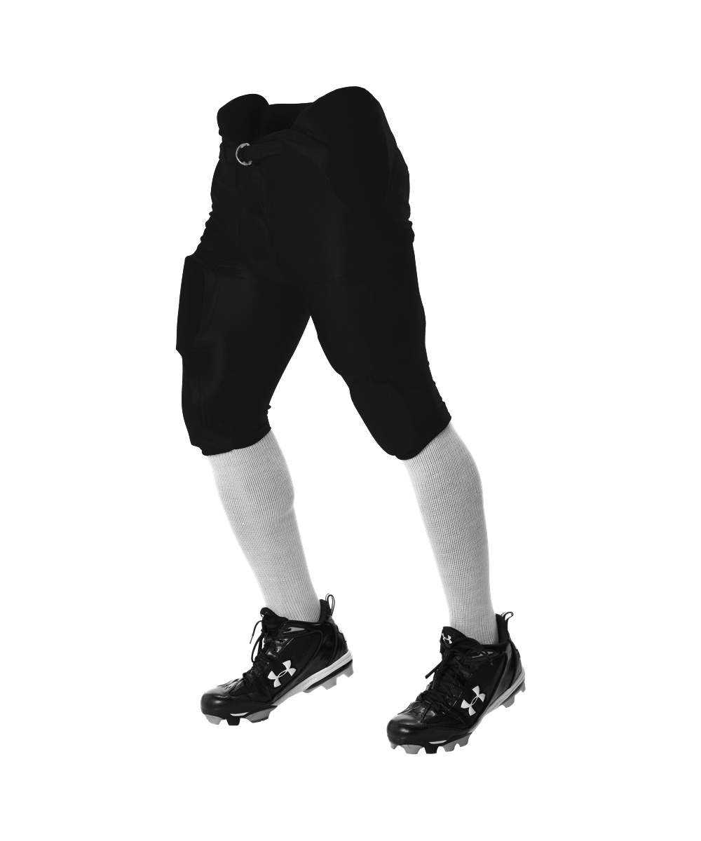 Alleson Athletic 681Y Youth Integrated Football Pant - Black - HIT a Double - 1