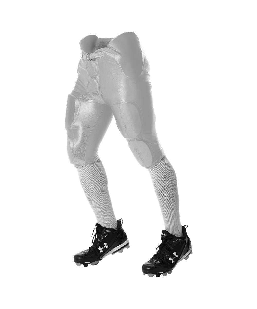 Alleson Athletic 681Y Youth Integrated Football Pant - White - HIT a Double - 1
