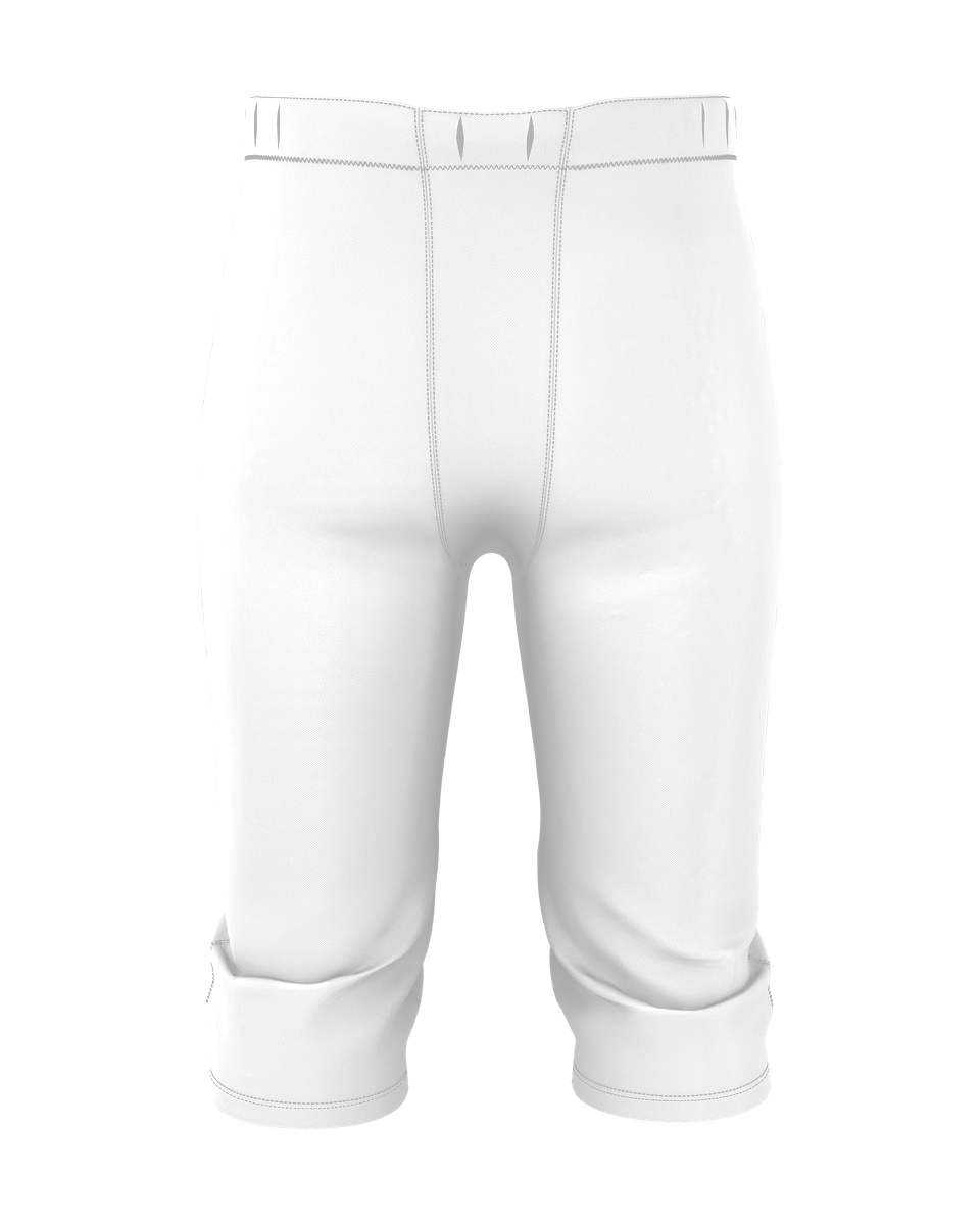 Alleson Athletic 682PY Youth Integrated Knee Pad Football Pant - White - HIT a Double - 3